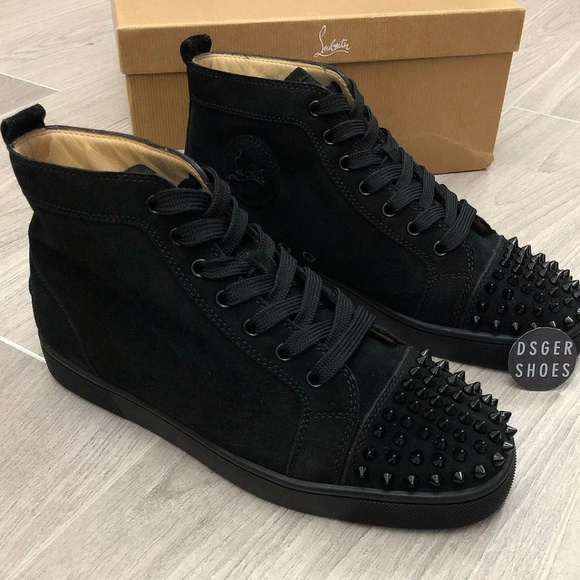 christian louboutin Hightops Cloth Half spikes - Picture 1 of 7